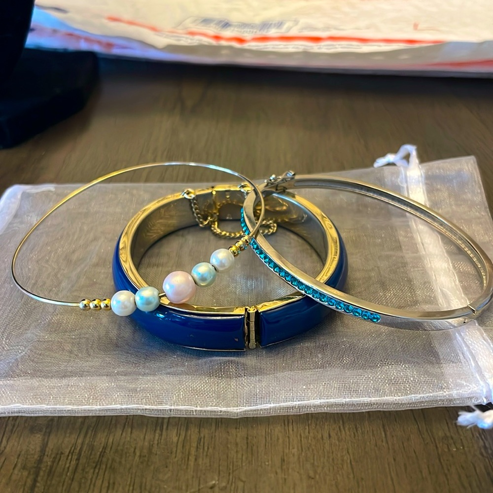 Bundle of three costume jewelry high quality bracelets available